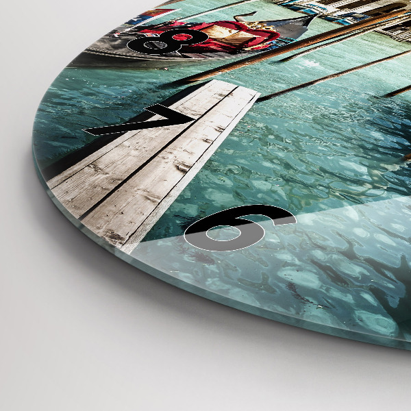 Kerek fali üvegóra Gondolák Velence Olaszország