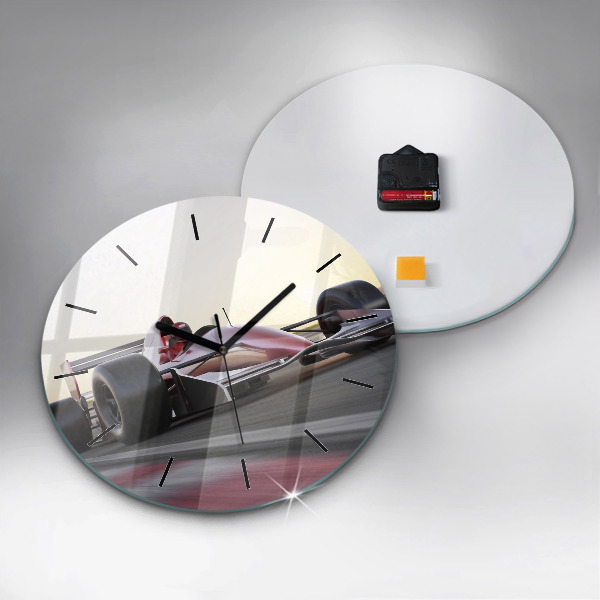 Kerek fali üvegóra Sport versenyautó