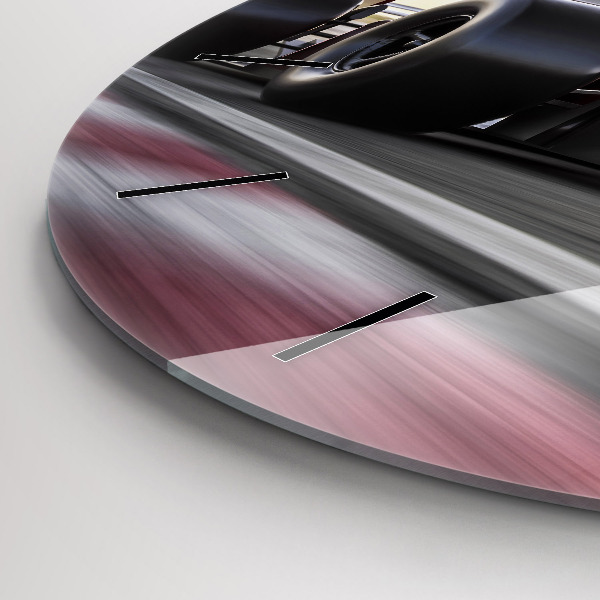 Kerek fali üvegóra Sport versenyautó