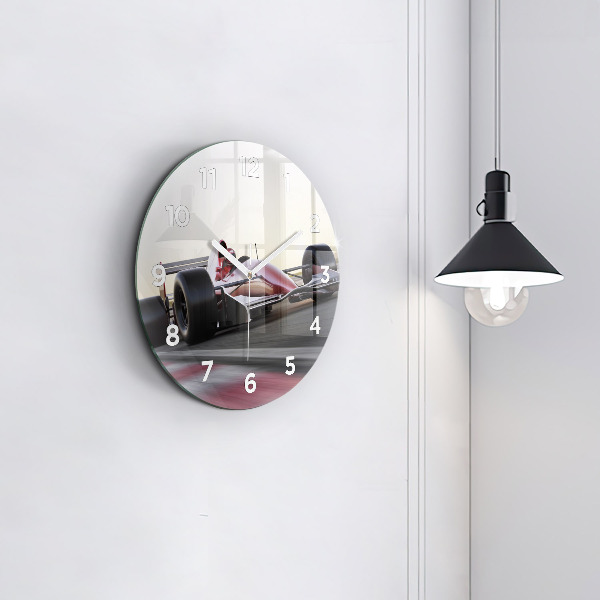 Kerek fali üvegóra Sport versenyautó