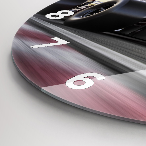 Kerek fali üvegóra Sport versenyautó