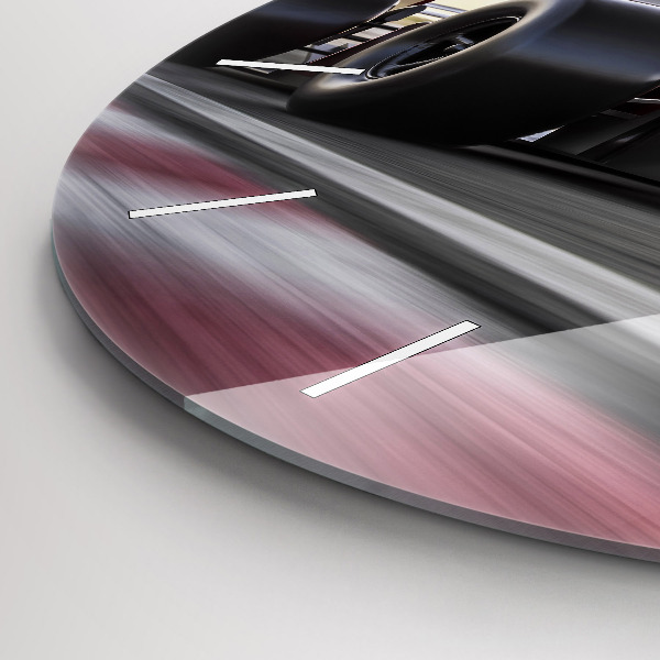 Kerek fali üvegóra Sport versenyautó