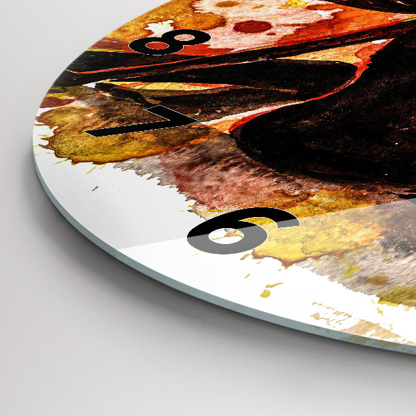 Kerek fali üvegóra Szerelem és egy szerelmes pár