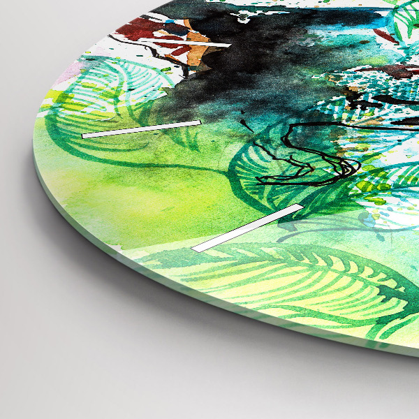 Kerek fali üvegóra Tukán a fűben