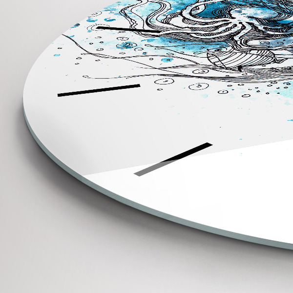 Kerek fali üvegóra Víz alatti halak élete