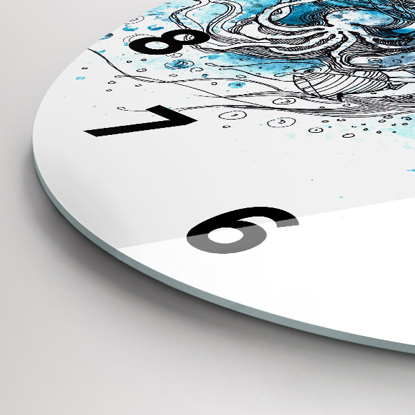 Kerek fali üvegóra Víz alatti halak élete