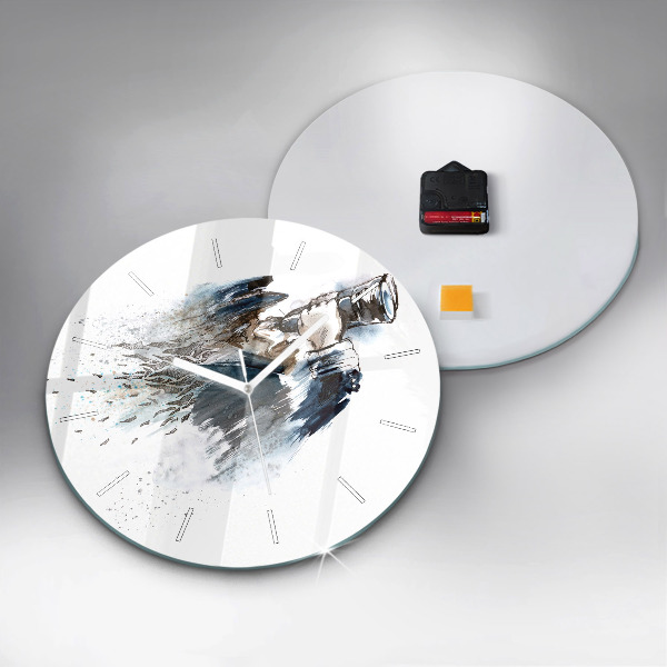 Kerek fali üvegóra Kapitány távcsővel