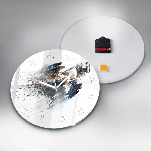 Kerek fali üvegóra Kapitány távcsővel