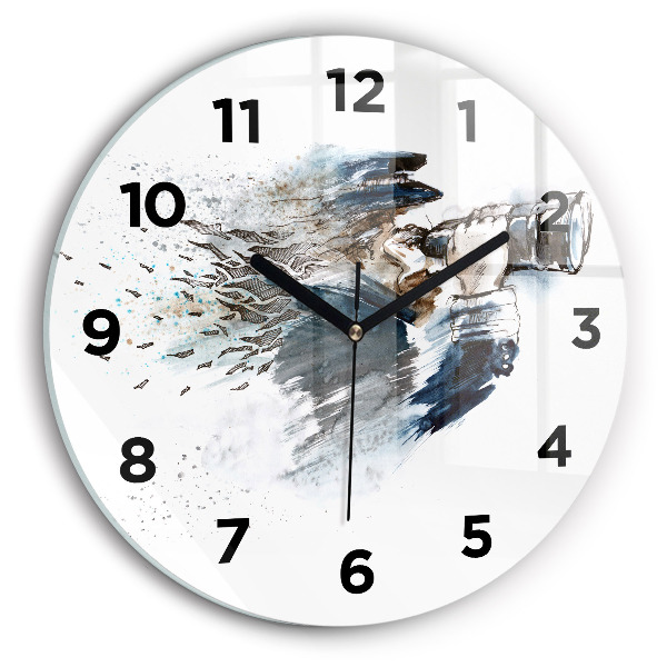 Kerek fali üvegóra Kapitány távcsővel