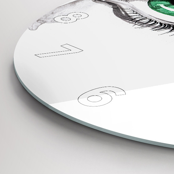 Kerek fali üvegóra Az emberi szem absztrakciója