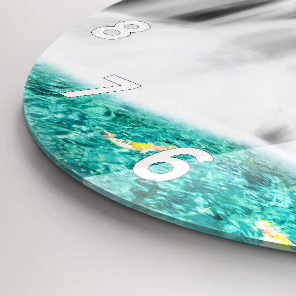 Kerek fali üvegóra Vízesés Thaiföldön