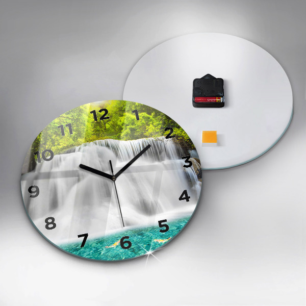 Kerek fali üvegóra Vízesés Thaiföldön