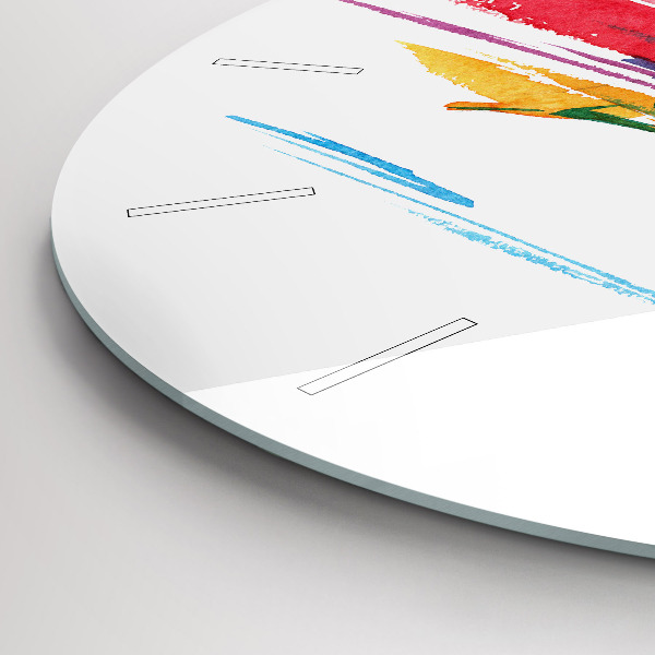 Kerek fali üvegóra Futó illusztráció