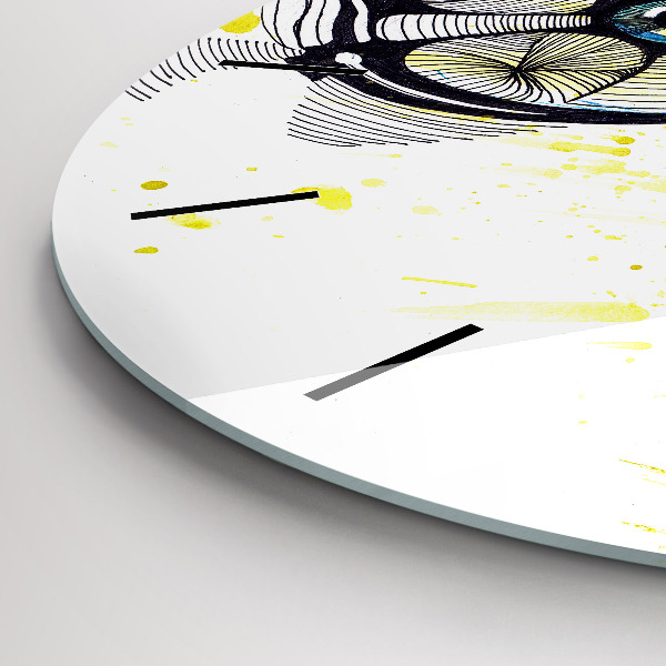 Kerek fali üvegóra Szemüveggel