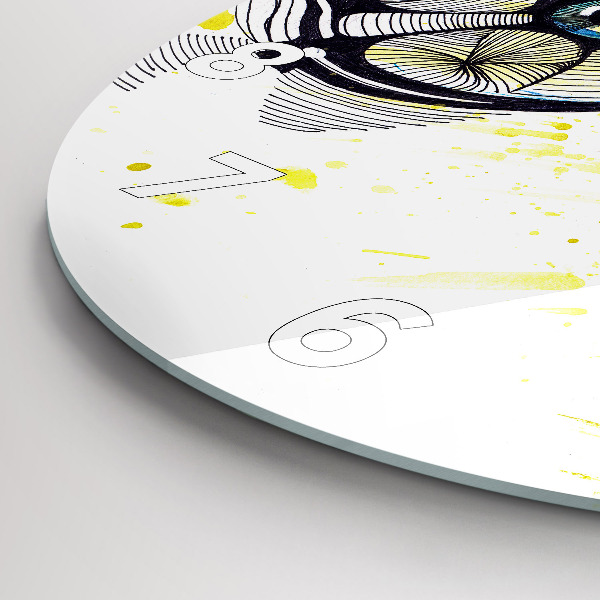 Kerek fali üvegóra Szemüveggel