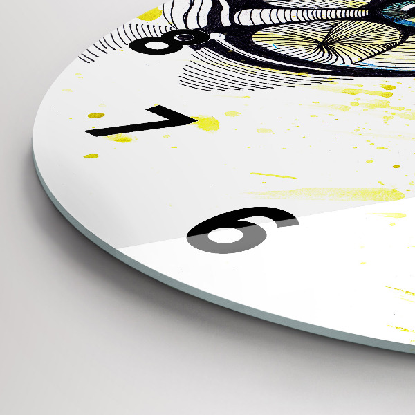 Kerek fali üvegóra Szemüveggel