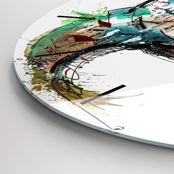 Kerek fali üvegóra Svájci óra