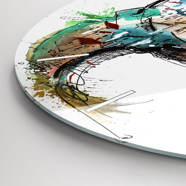 Kerek fali üvegóra Svájci óra