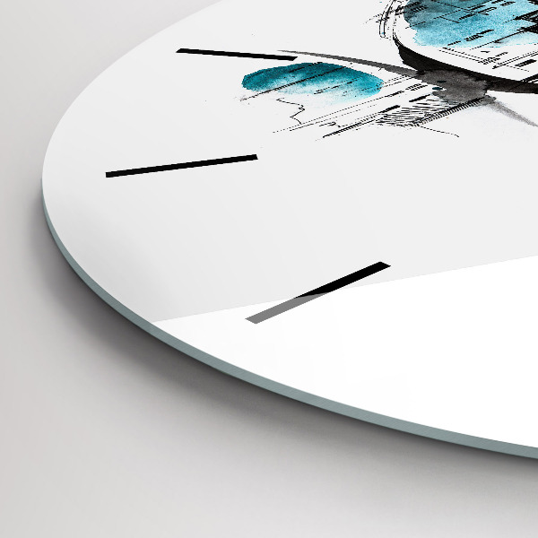 Kerek fali üvegóra Város szemüvegben