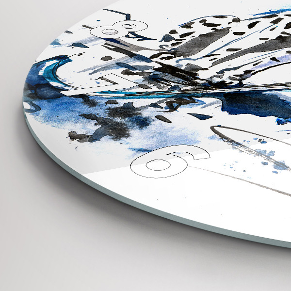 Kerek fali üvegóra Dalmata és esernyő