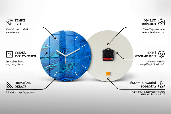 Kerek fali üvegóra Dalmata és esernyő