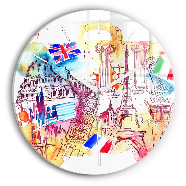 Kerek fali üvegóra Vonzó országok a világon