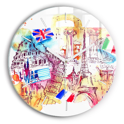 Kerek fali üvegóra Vonzó országok a világon