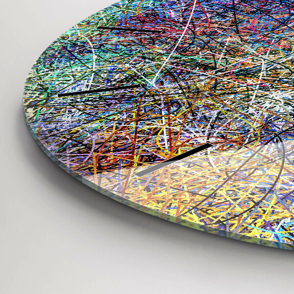 Kerek fali üvegóra Absztrakció – érzelmek