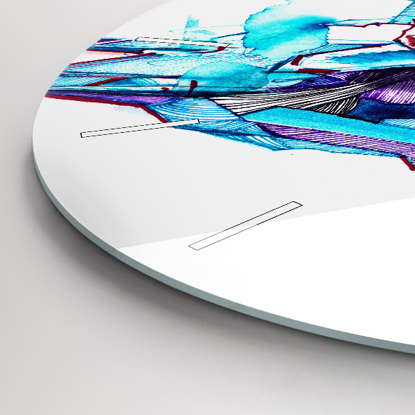 Kerek fali üvegóra Síelő