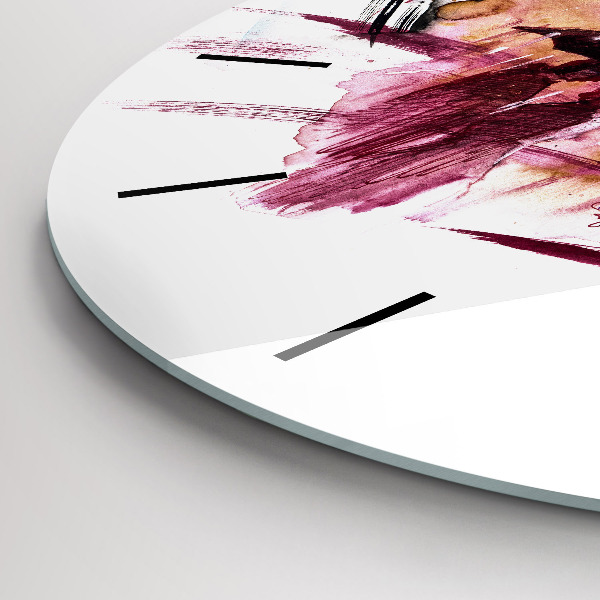 Kerek fali üvegóra Romantikus pár