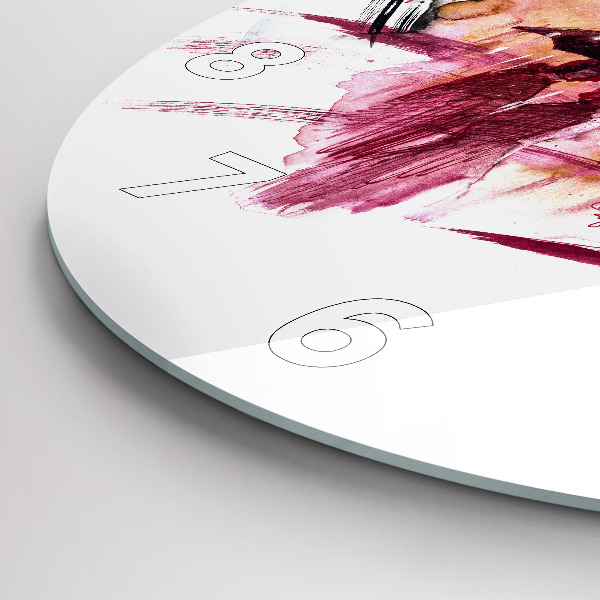 Kerek fali üvegóra Romantikus pár