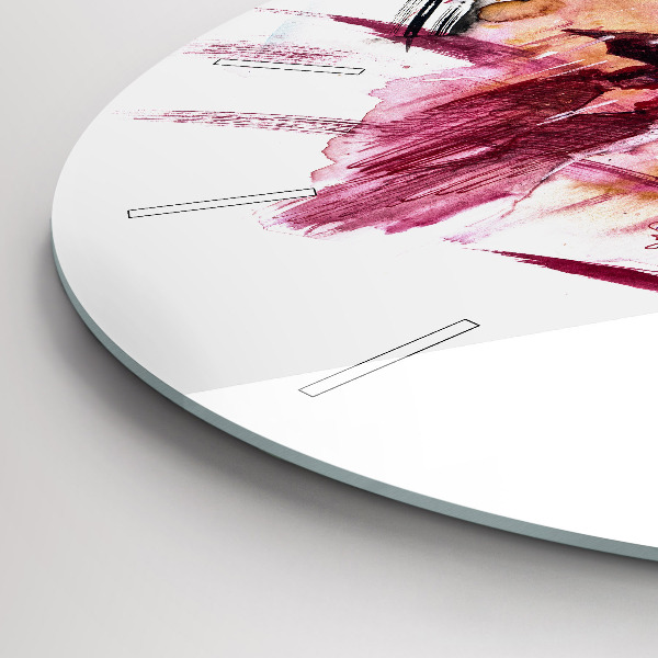 Kerek fali üvegóra Romantikus pár