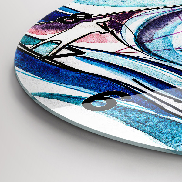 Kerek fali üvegóra Szörfdeszka