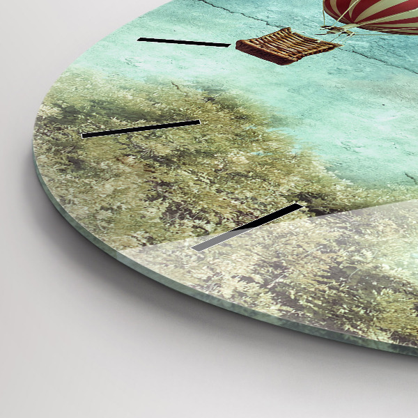 Kerek fali üvegóra Festett léggömbök