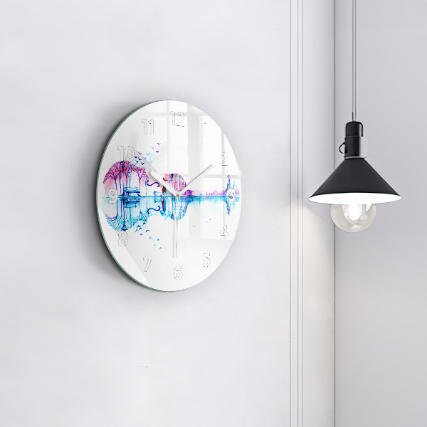 Kerek fali üvegóra Cselló Park-tó