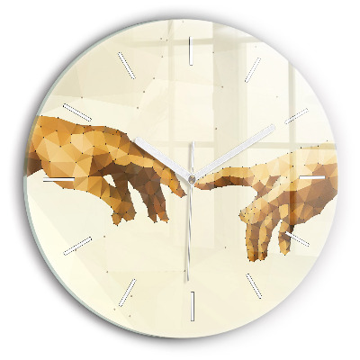 Kerek fali üvegóra Ádám teremtése