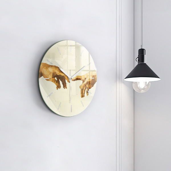 Kerek fali üvegóra Ádám teremtése