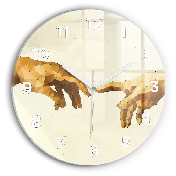 Kerek fali üvegóra Ádám teremtése