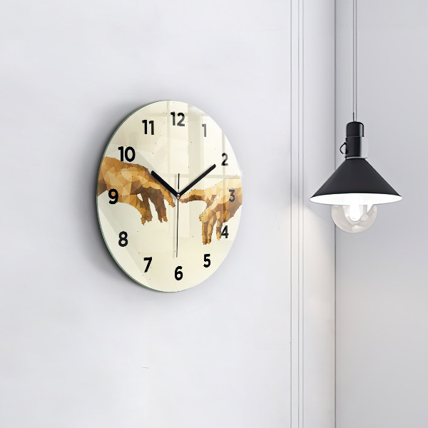 Kerek fali üvegóra Ádám teremtése