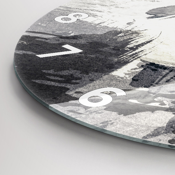 Kerek fali üvegóra Nő - akvarell