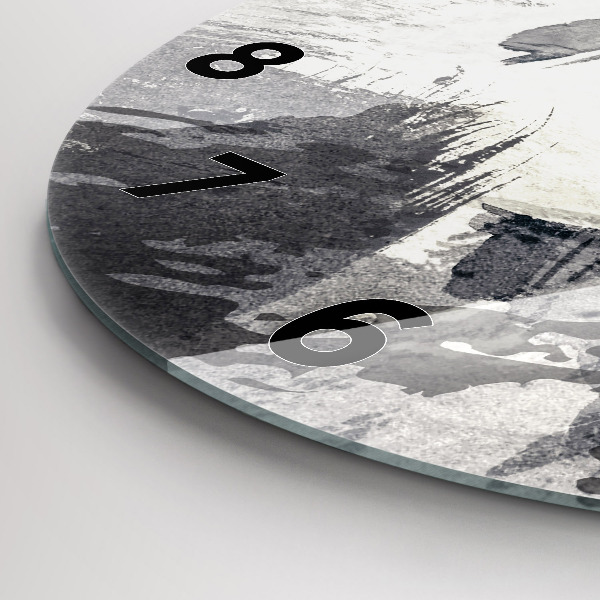 Kerek fali üvegóra Nő - akvarell