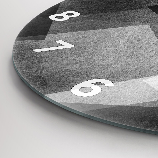 Kerek fali üvegóra Geometriai absztrakció