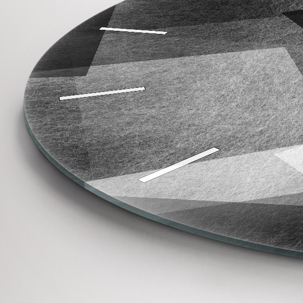 Kerek fali üvegóra Geometriai absztrakció