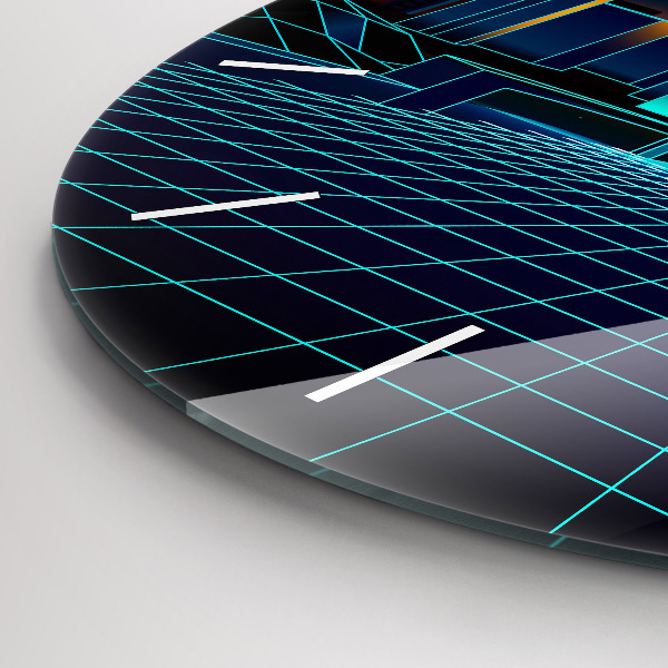 Kerek fali üvegóra Kibertér város