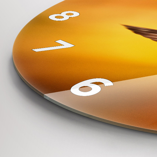 Kerek fali üvegóra Kolibri madár