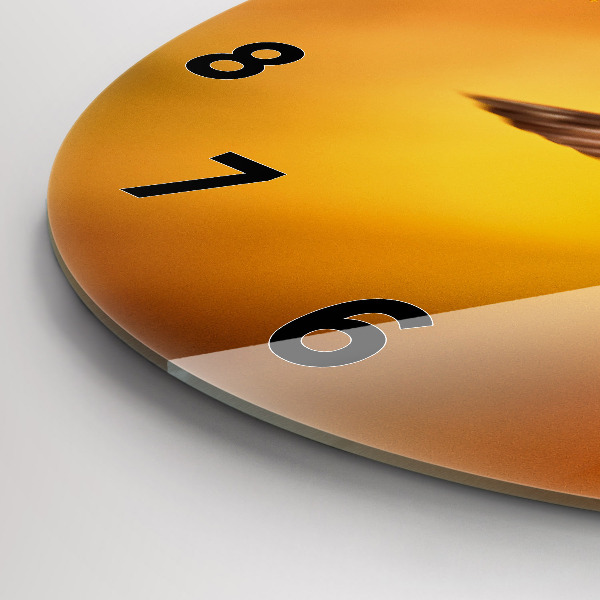 Kerek fali üvegóra Kolibri madár