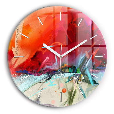 Kerek fali üvegóra Fűszerek sorai