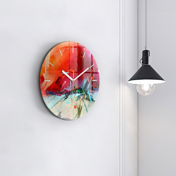 Kerek fali üvegóra Fűszerek sorai