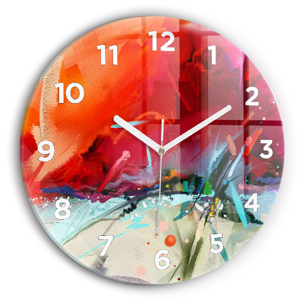 Kerek fali üvegóra Fűszerek sorai