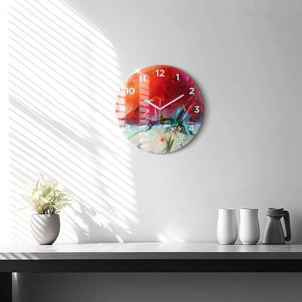 Kerek fali üvegóra Fűszerek sorai